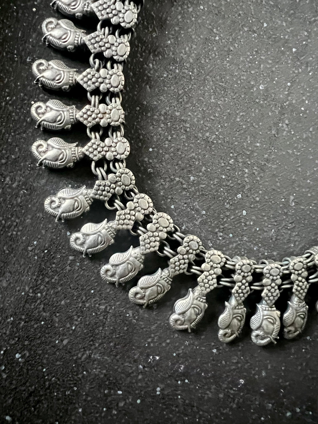 Handmade Tribal Antique Brass Necklace | Adjustable Dori Statement Jewelry