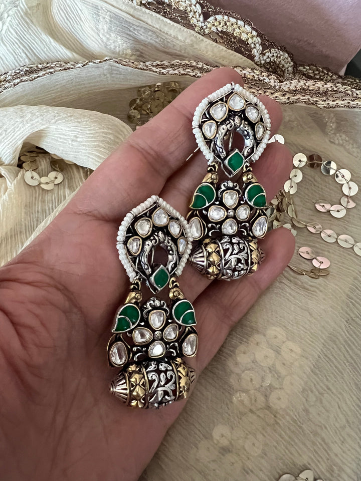 Gorgeous Kundan Bird Earrings