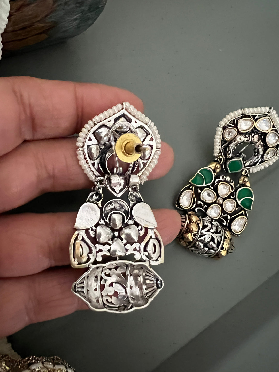 Gorgeous Kundan Bird Earrings