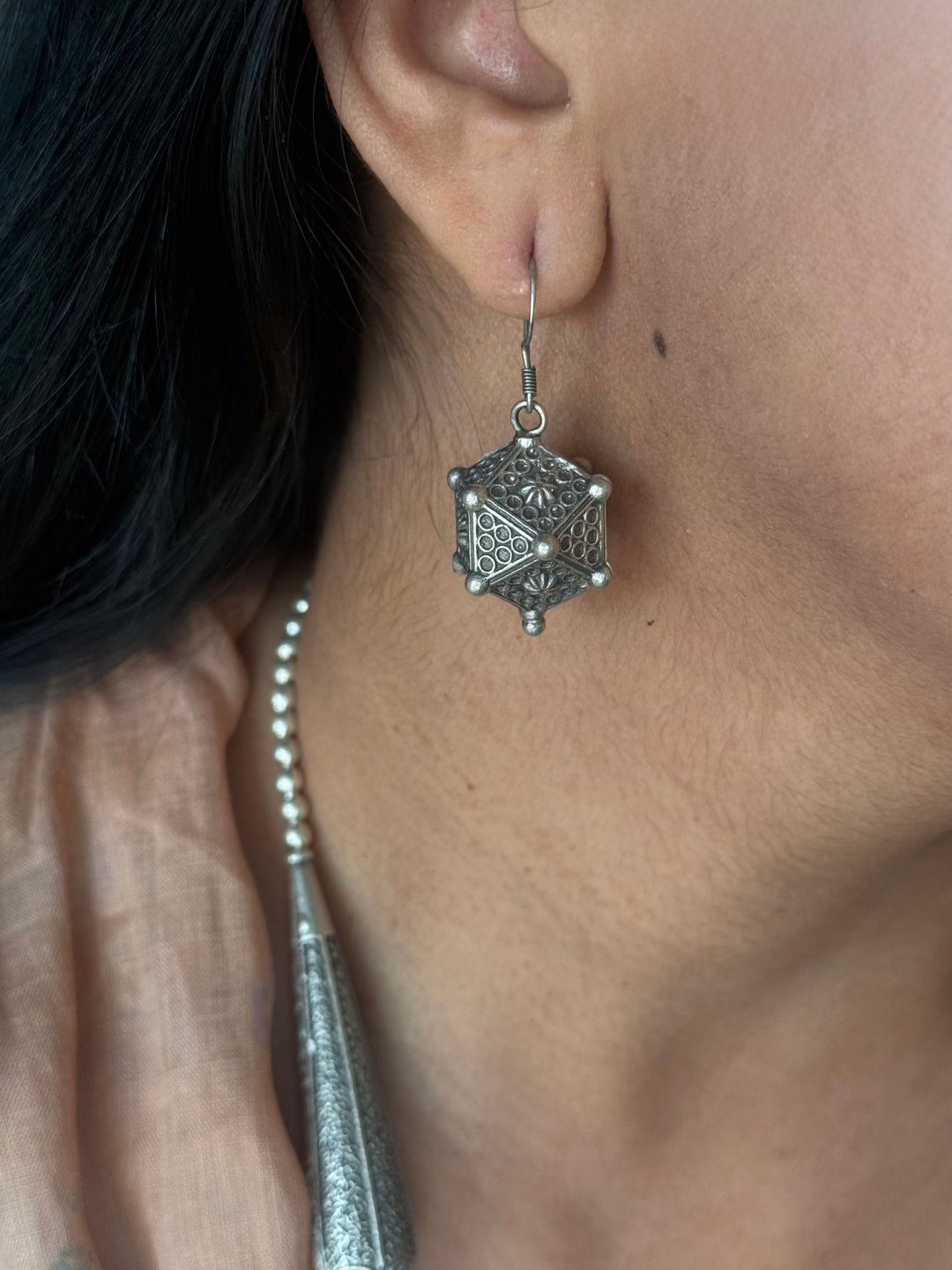 Handmade 925 Antique Sahiba Necklace Set | SHIVKA