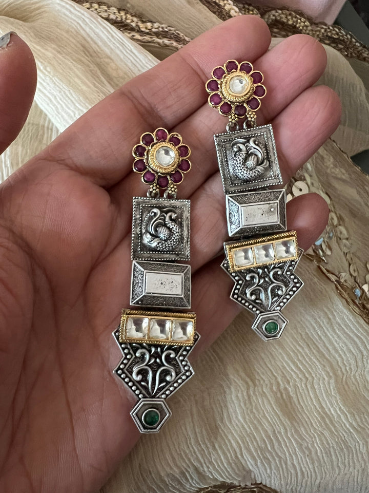 Designer Kundan Fusion Earrings