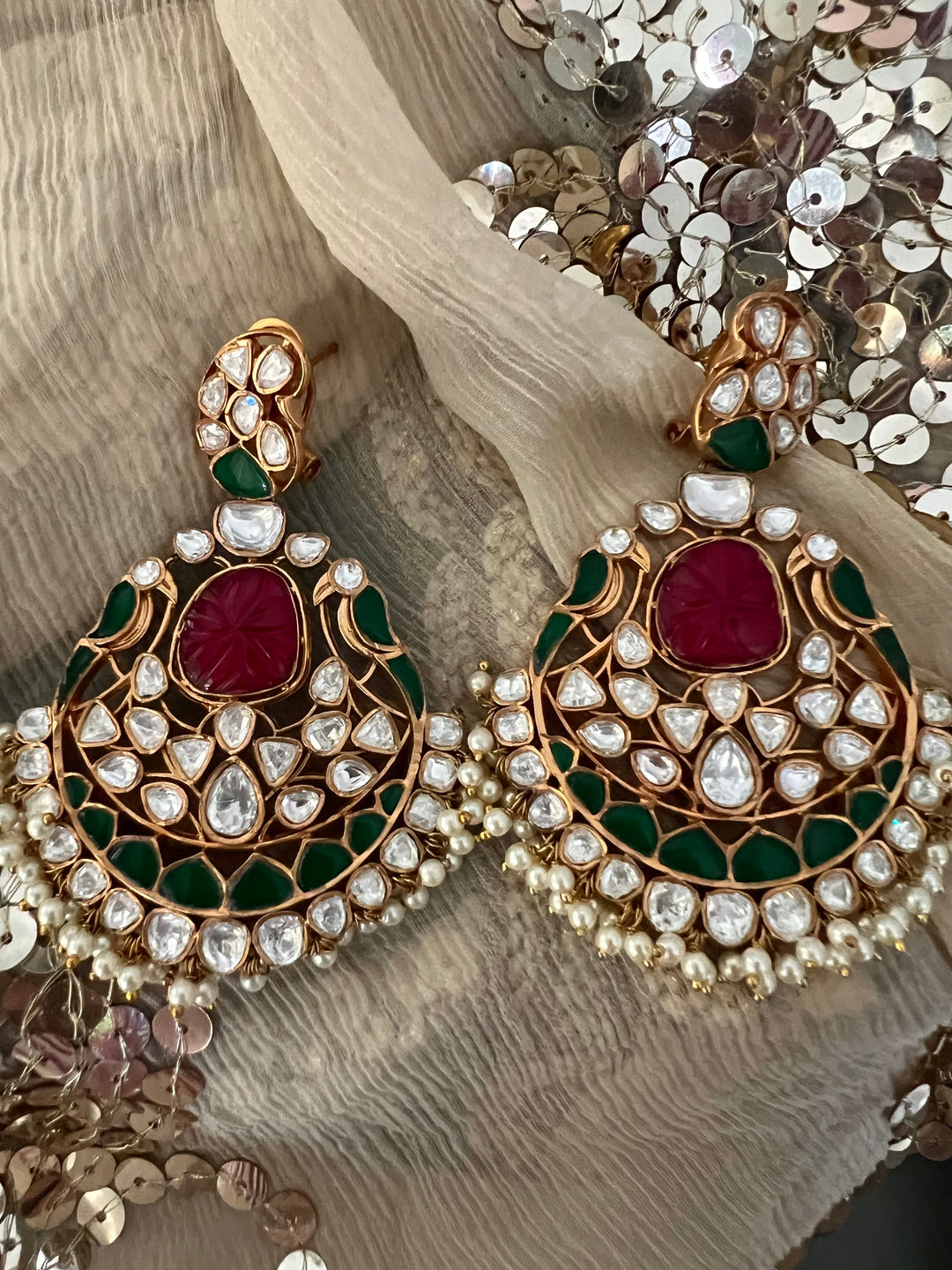 Gorgeous Kundan Earrings