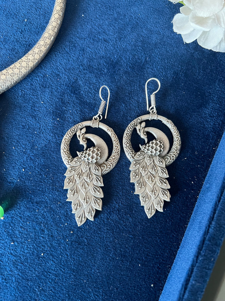 Antique Hasli Necklace with Peacock Design Earrings