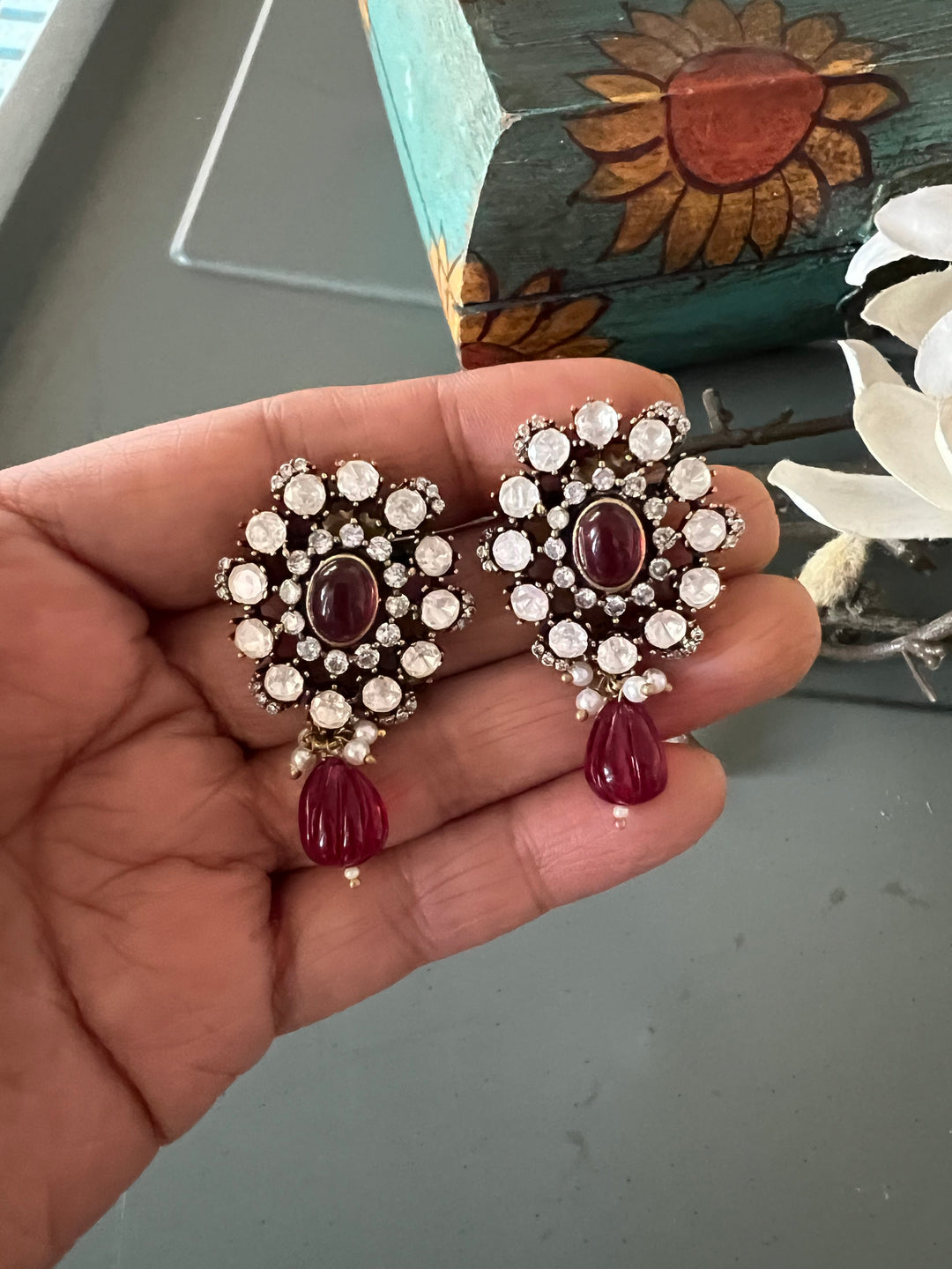 Faux Diamond Earrings