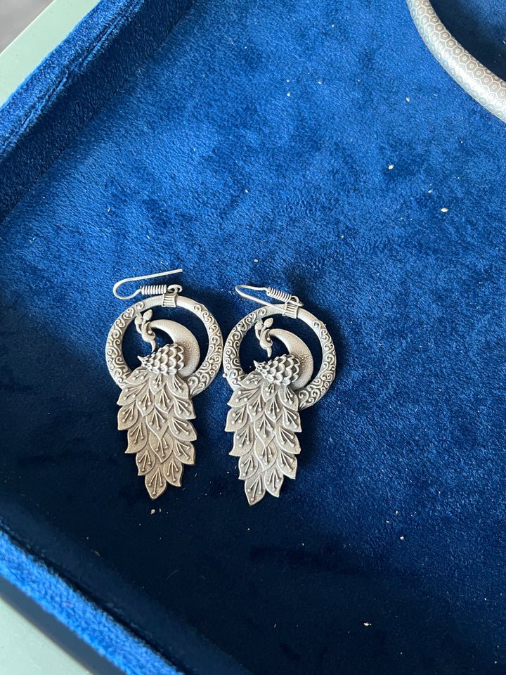 Antique Hasli Necklace with Peacock Design Earrings