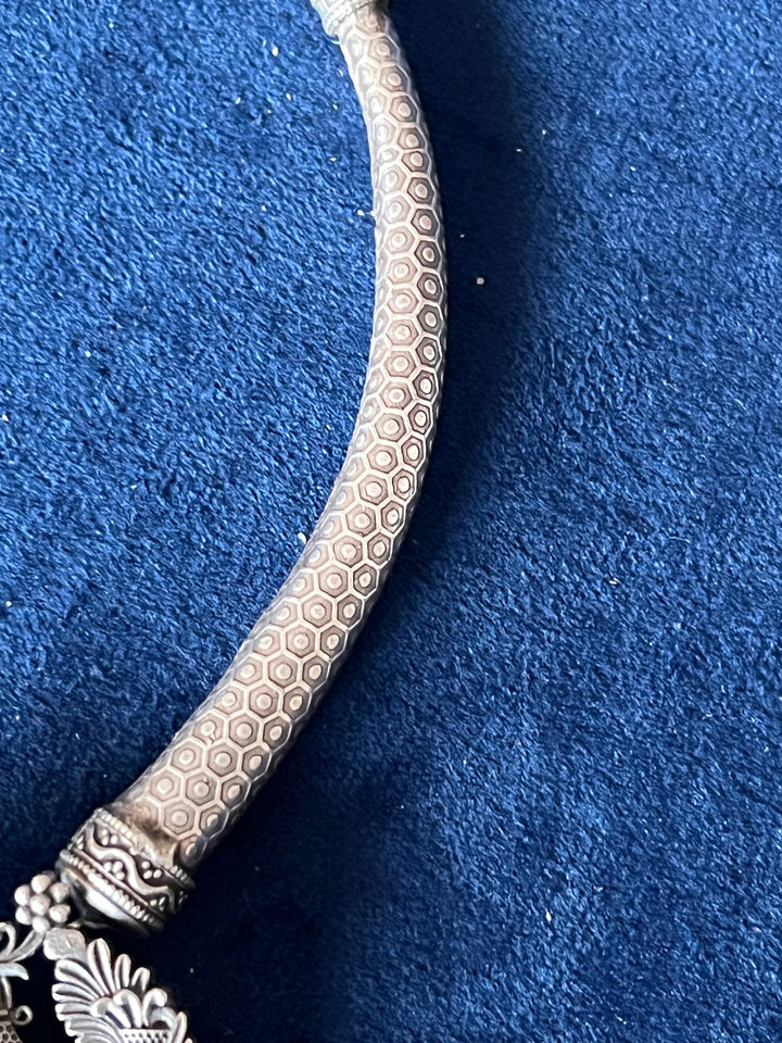 Antique Hasli Necklace with Peacock Design Earrings