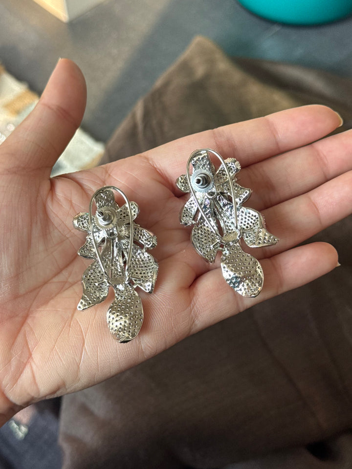 Brown Doublet Autumn Leaf Earrings