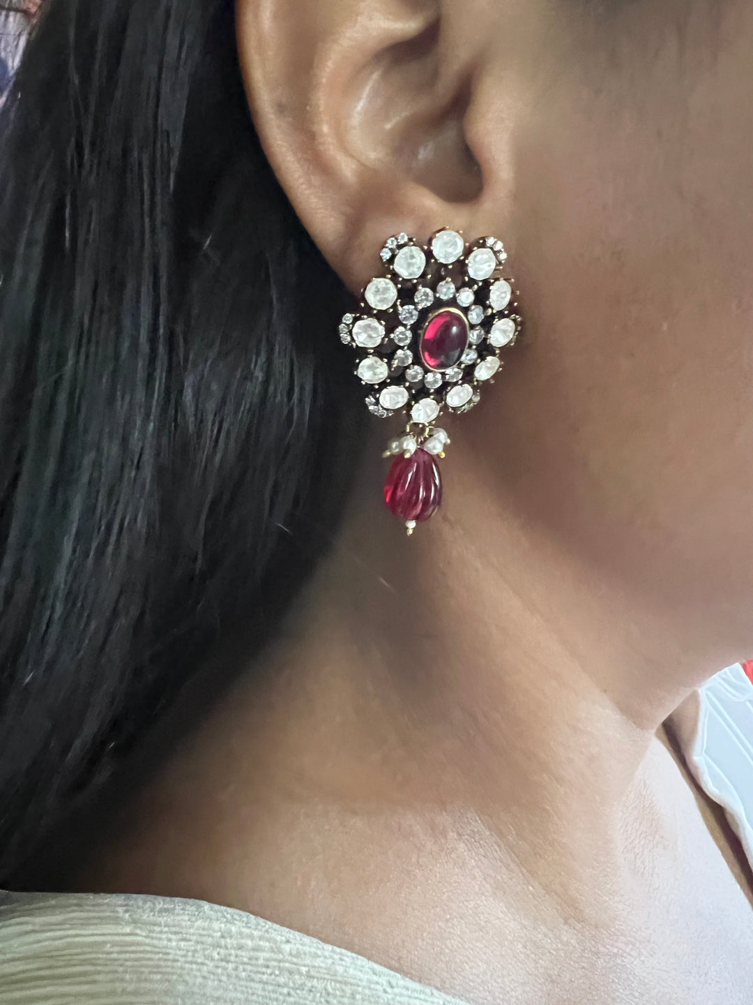 Faux Diamond Earrings