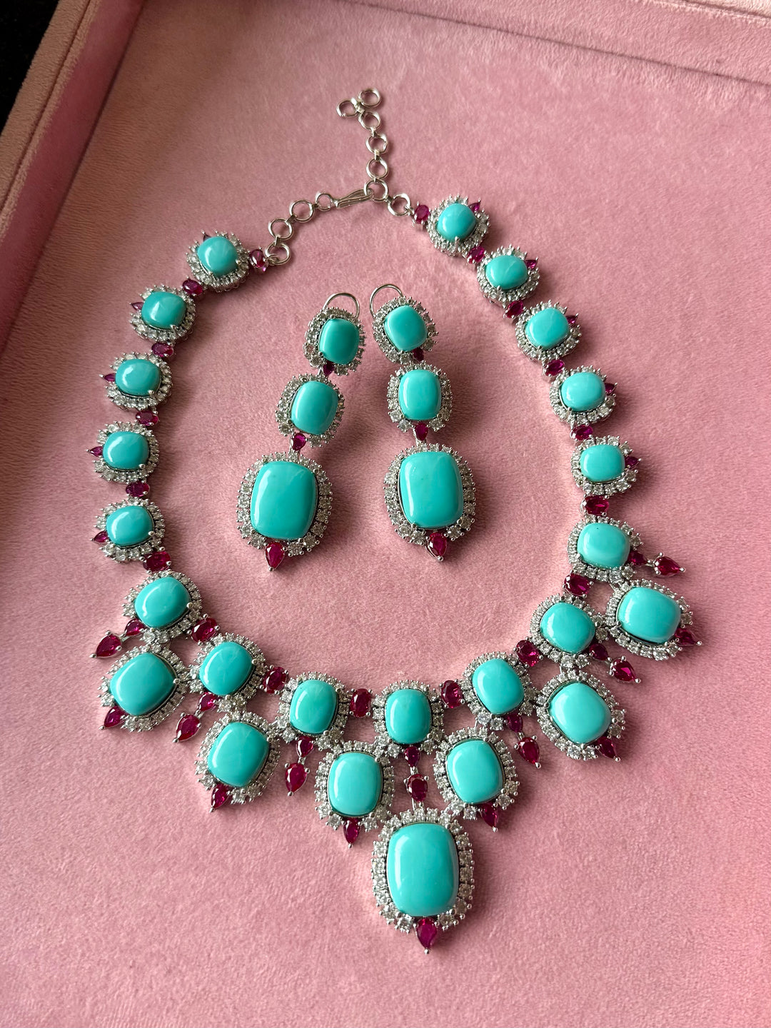 Jodhpur Royal Turquoise Necklace Set
