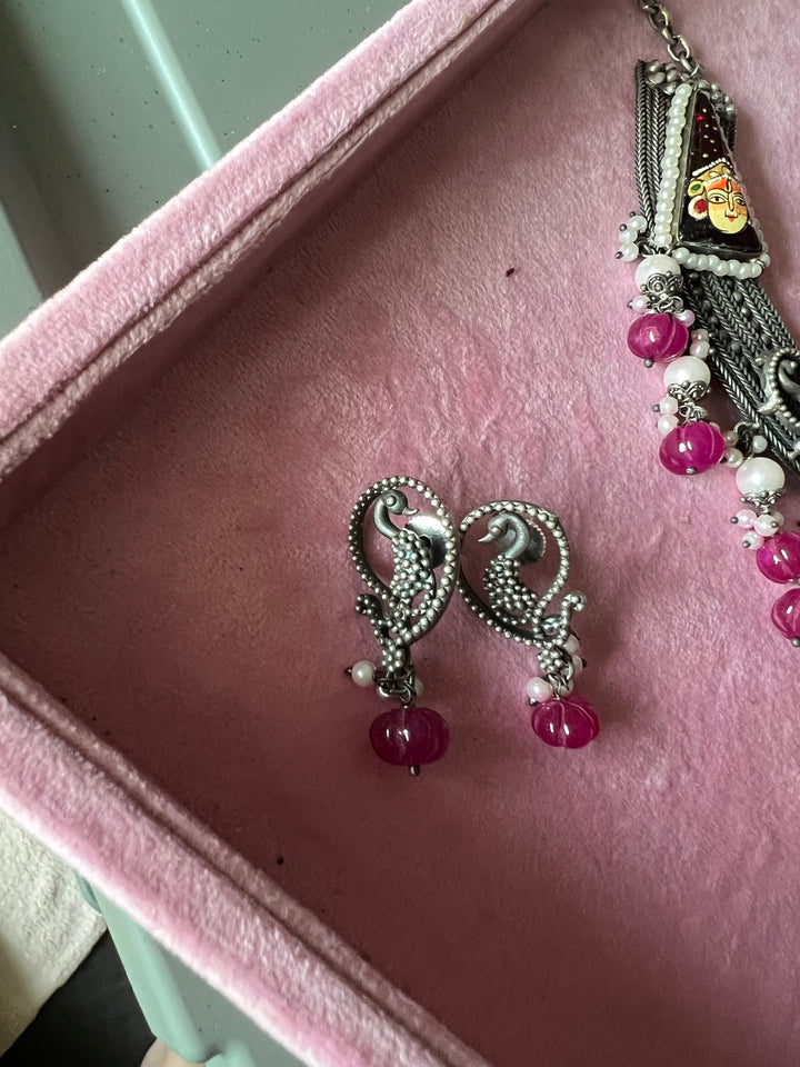 Antique Designer Fusion Necklace Set - Elevate Your Festive Look