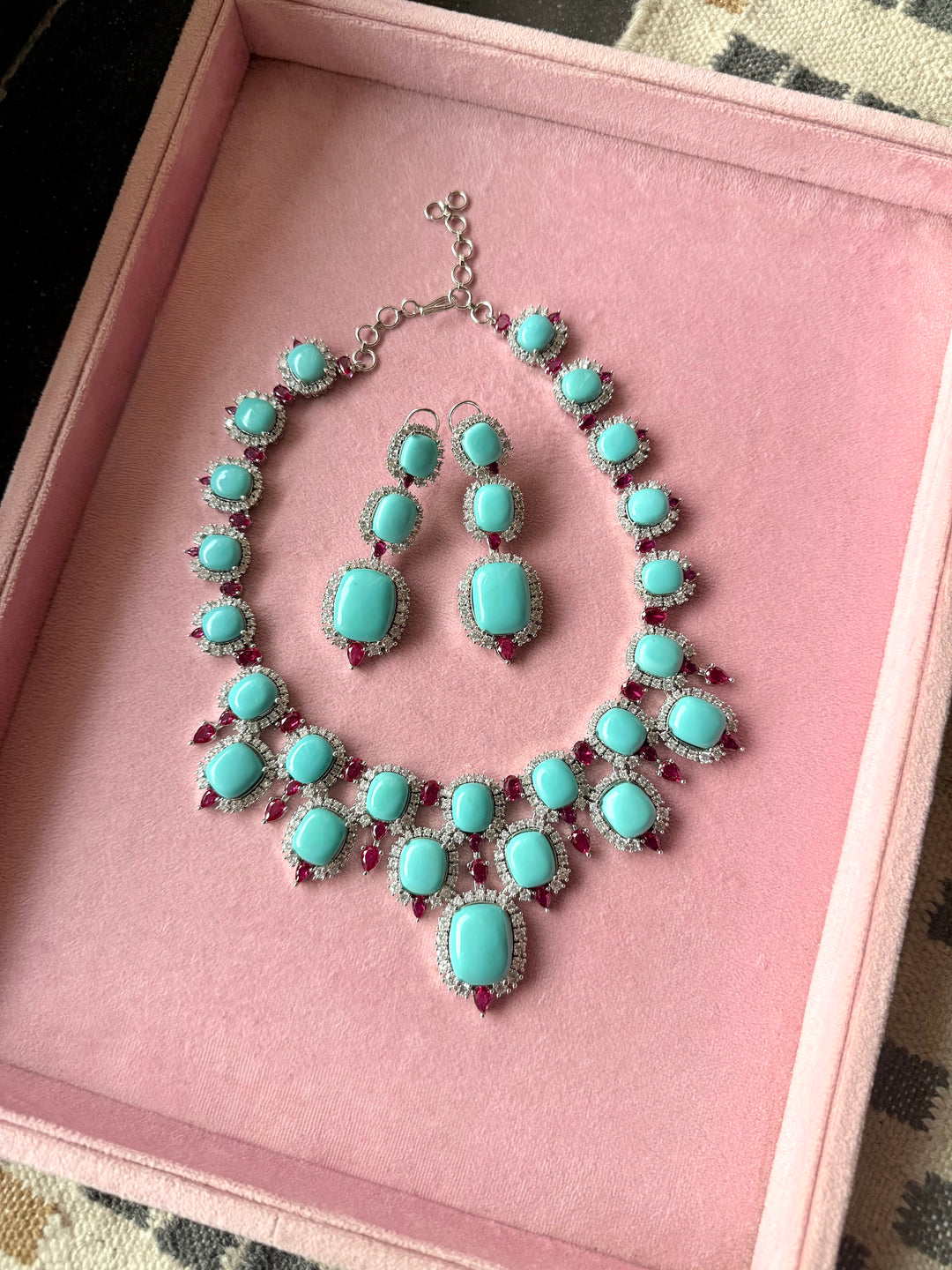 Jodhpur Royal Turquoise Necklace Set