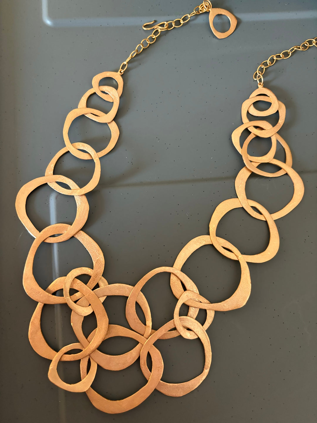Statement Gold Tone Necklace