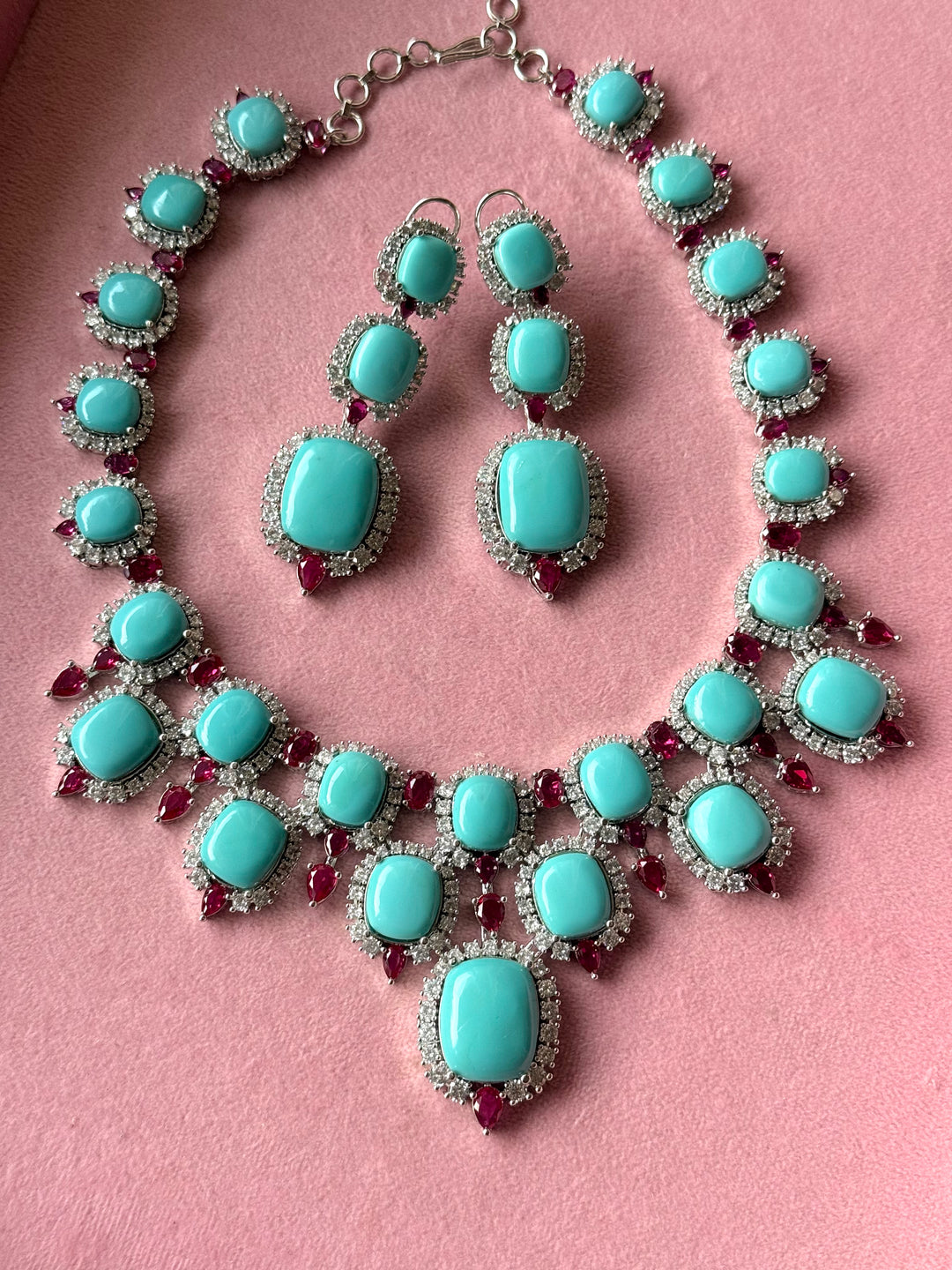 Jodhpur Royal Turquoise Necklace Set