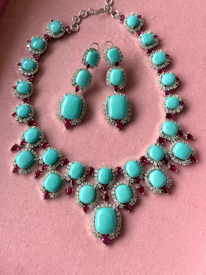 Jodhpur Royal Turquoise Necklace Set