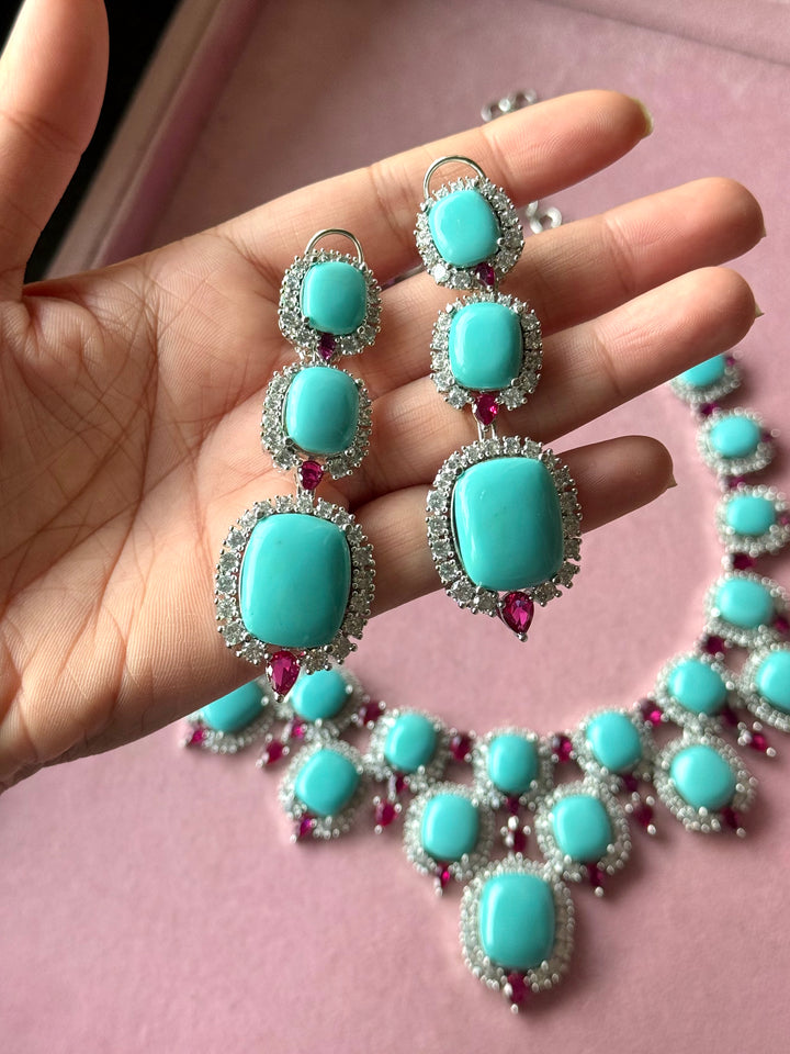 Jodhpur Royal Turquoise Necklace Set