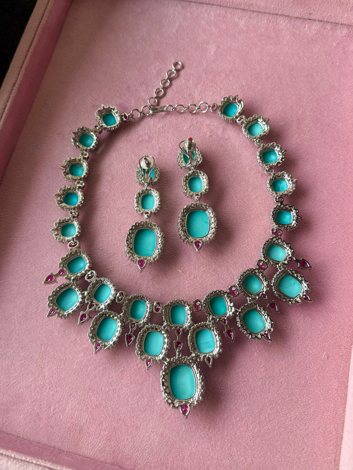 Jodhpur Royal Turquoise Necklace Set