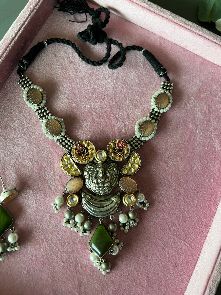 Divine Fusion Goddess Necklace Set - Embrace Elegance