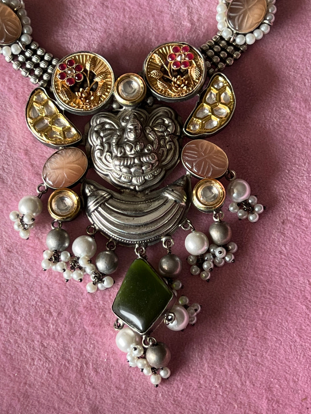 Divine Fusion Goddess Necklace Set - Embrace Elegance