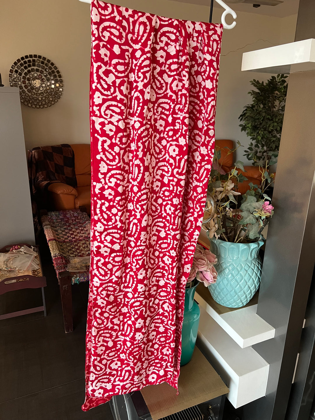 Shivka Modal Silk Batik Print Stole