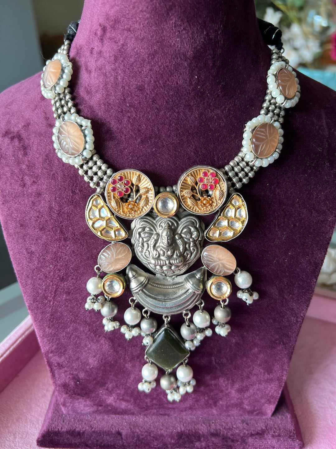 Divine Fusion Goddess Necklace Set - Embrace Elegance