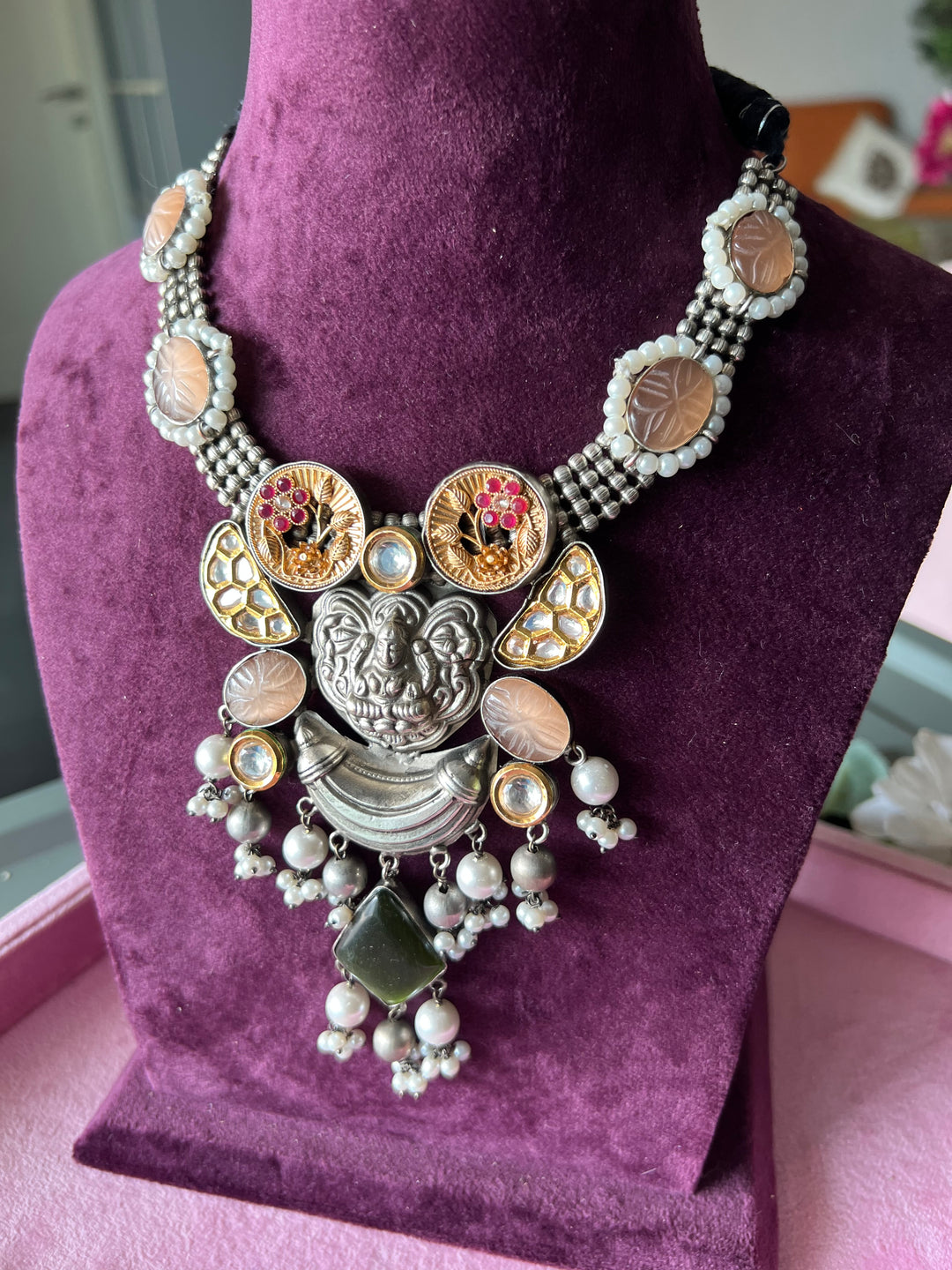 Divine Fusion Goddess Necklace Set - Embrace Elegance