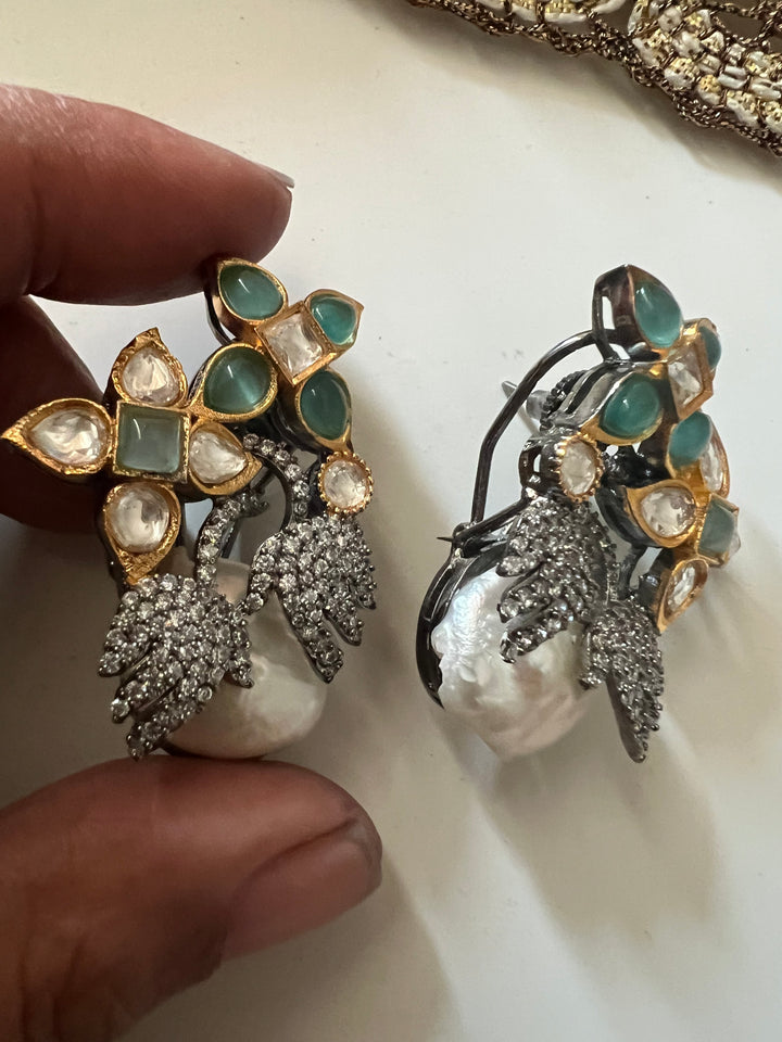 Designer Victorian Pearl Studs