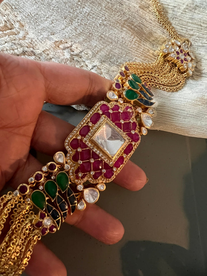 Statement Kundan 925 Silver Choker Necklace