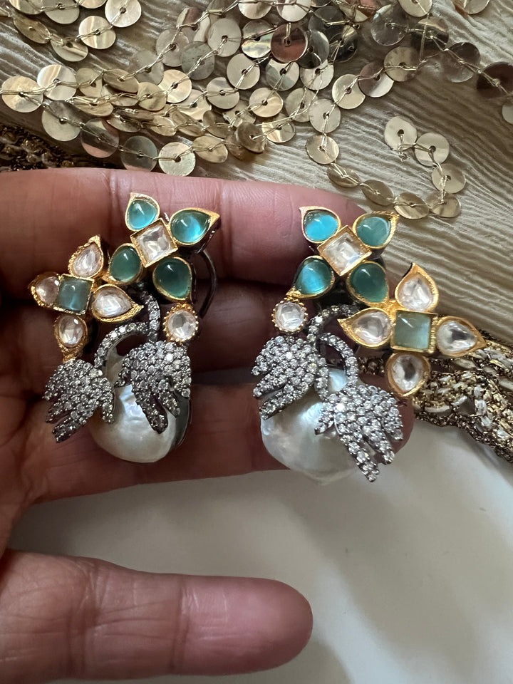 Designer Victorian Pearl Studs