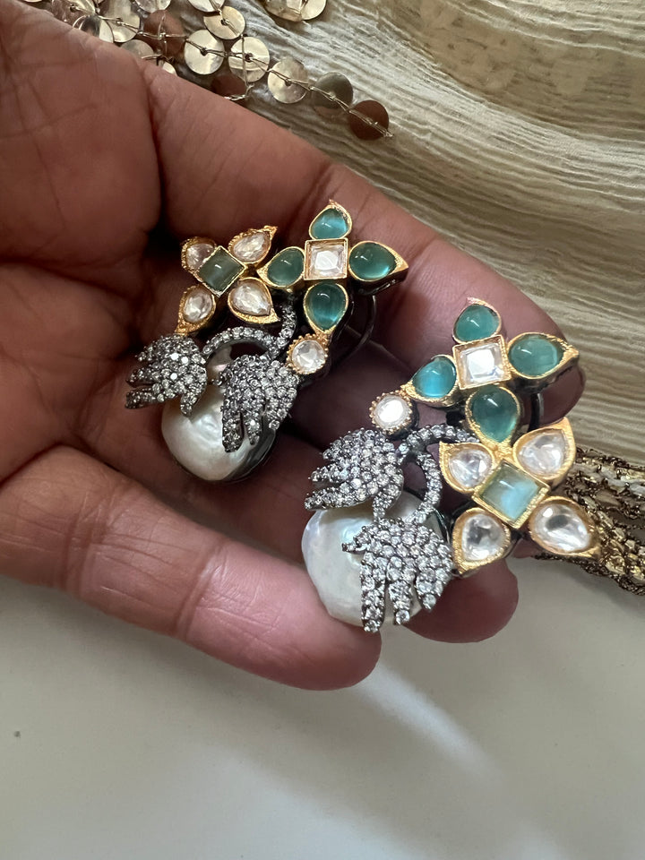 Designer Victorian Pearl Studs