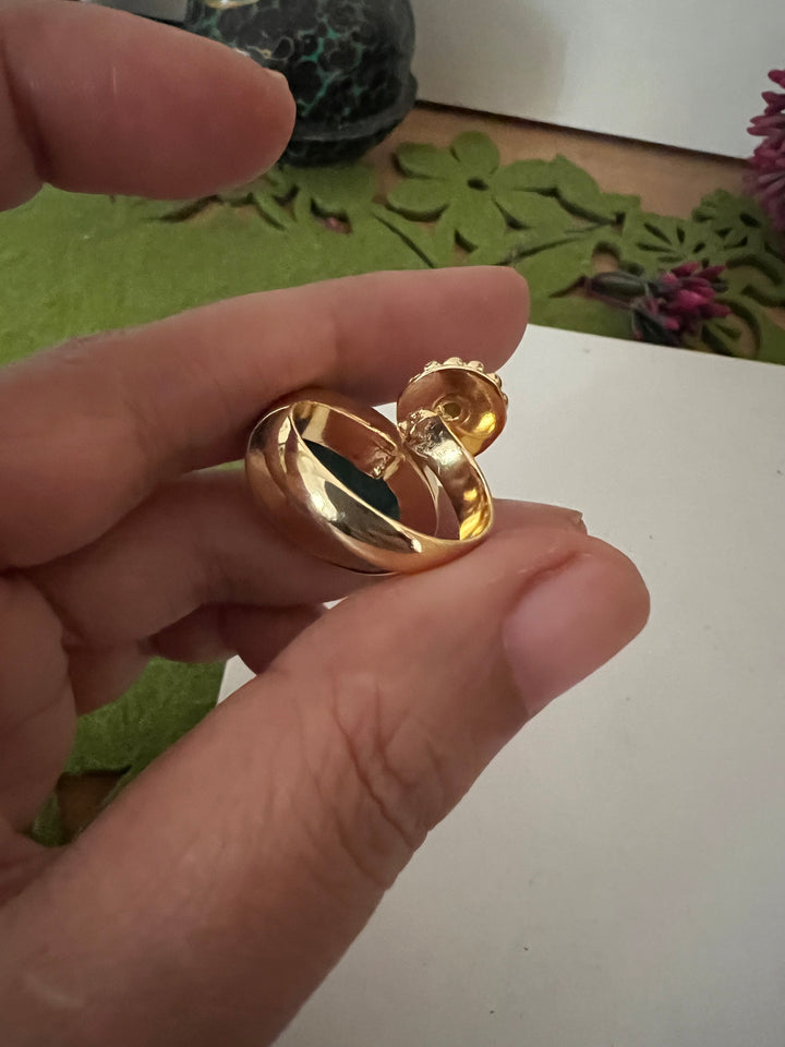 Malachite Peridot Ring