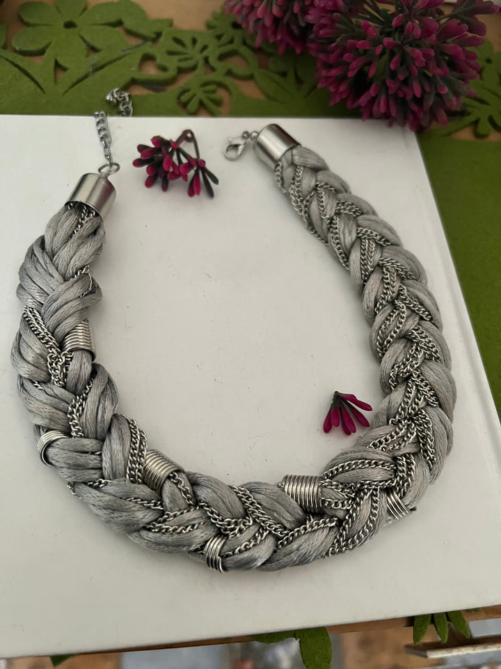 SHIVKA Designer Silk Thread Necklace