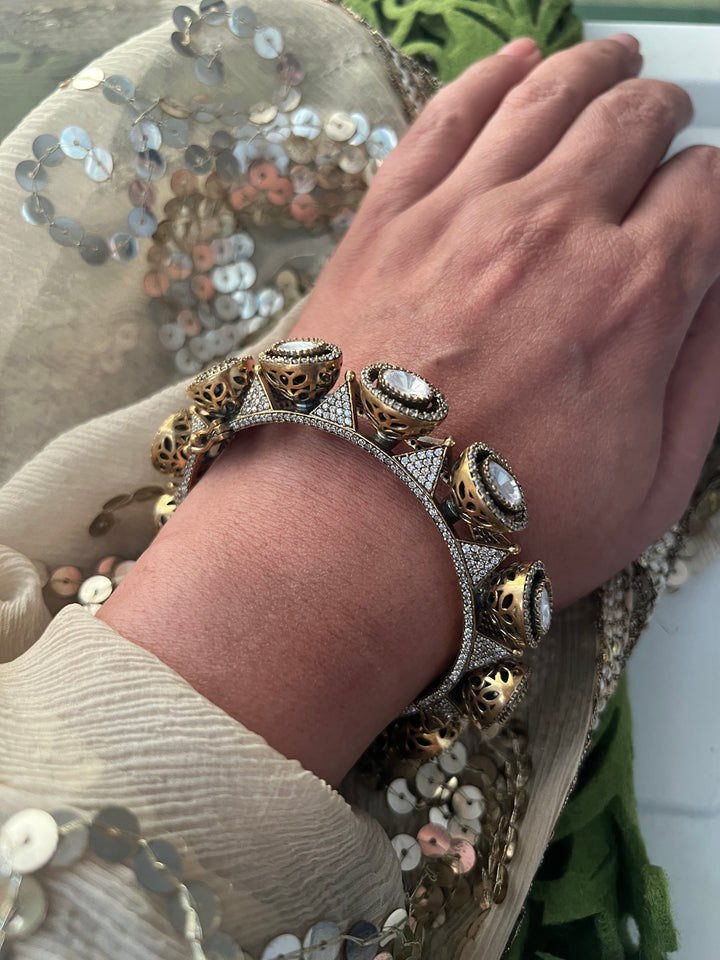 SHIVKA Victorian CZ Bangle