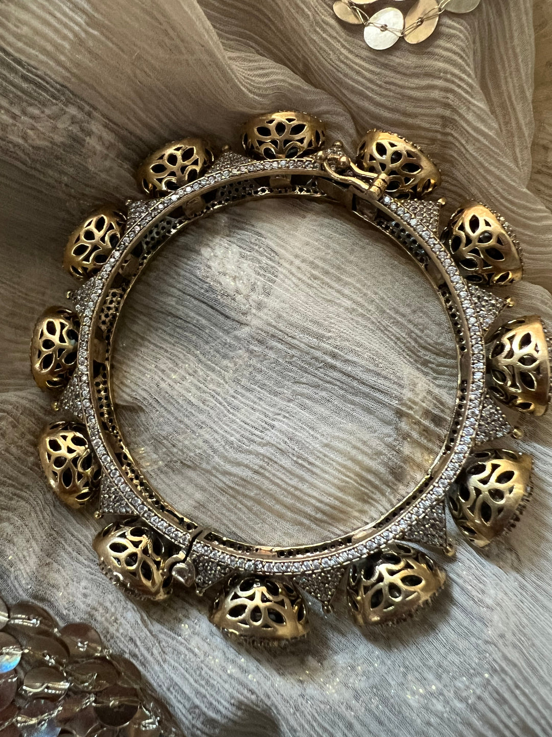 SHIVKA Victorian CZ Bangle