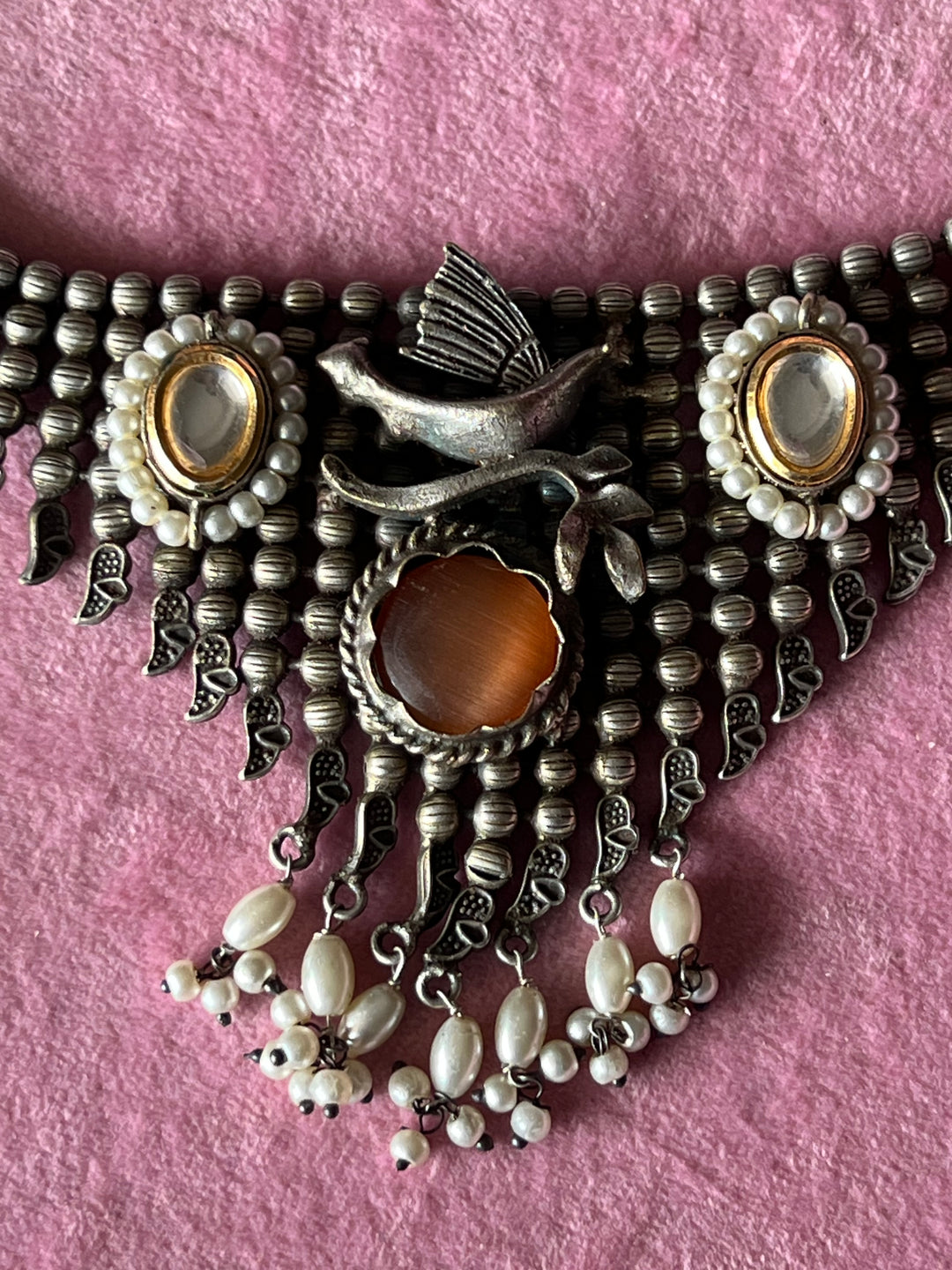 Timeless Antique Pearl Choker Necklace Set