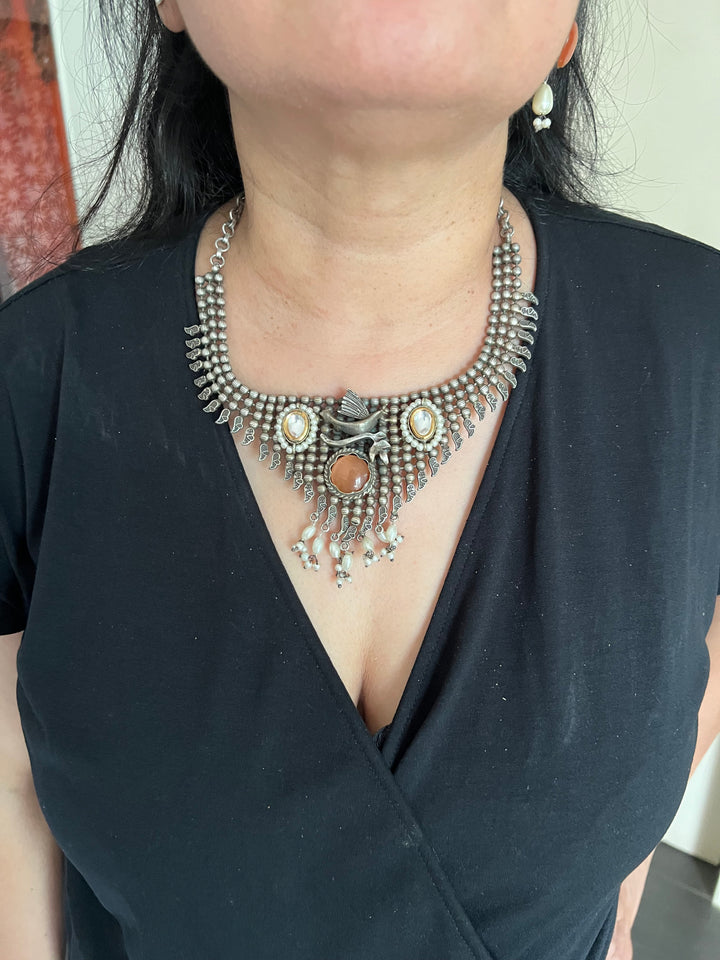 Timeless Antique Pearl Choker Necklace Set