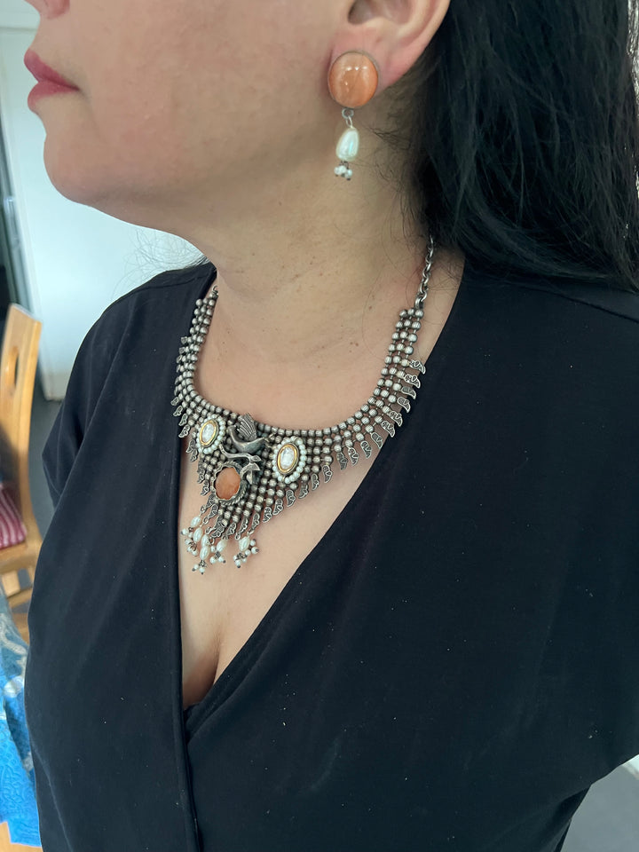 Timeless Antique Pearl Choker Necklace Set