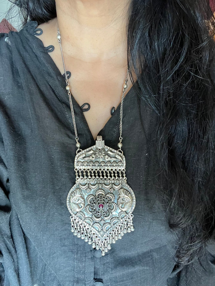 SHIVKA Pure 925 Silver Necklace