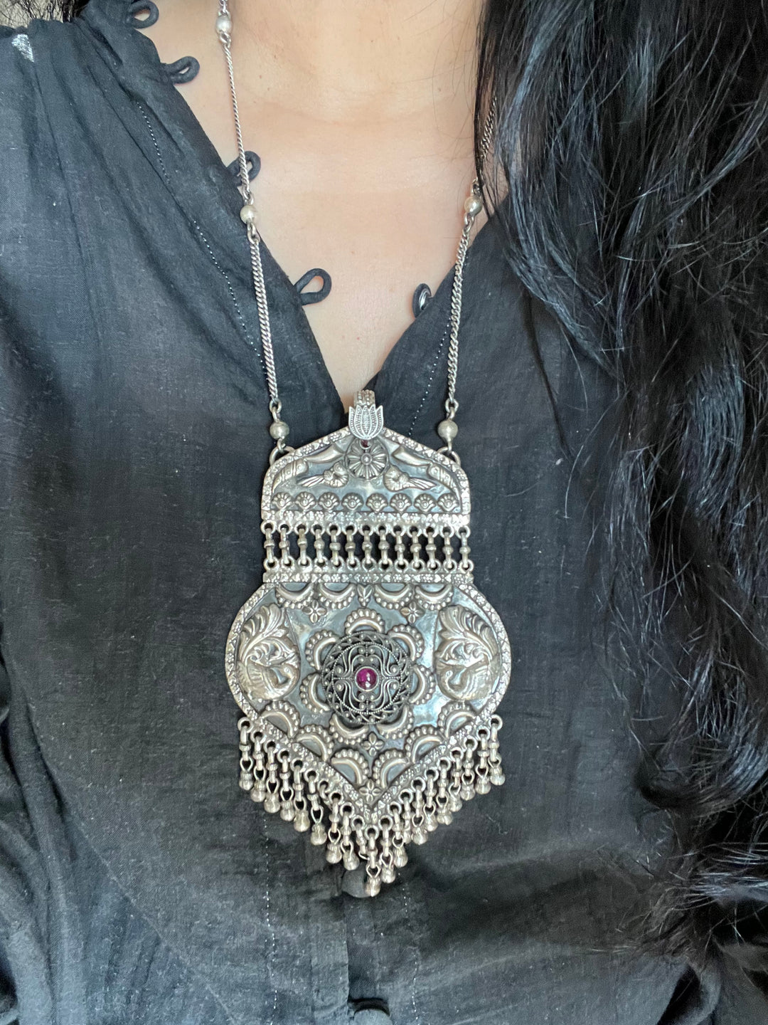 SHIVKA Pure 925 Silver Necklace