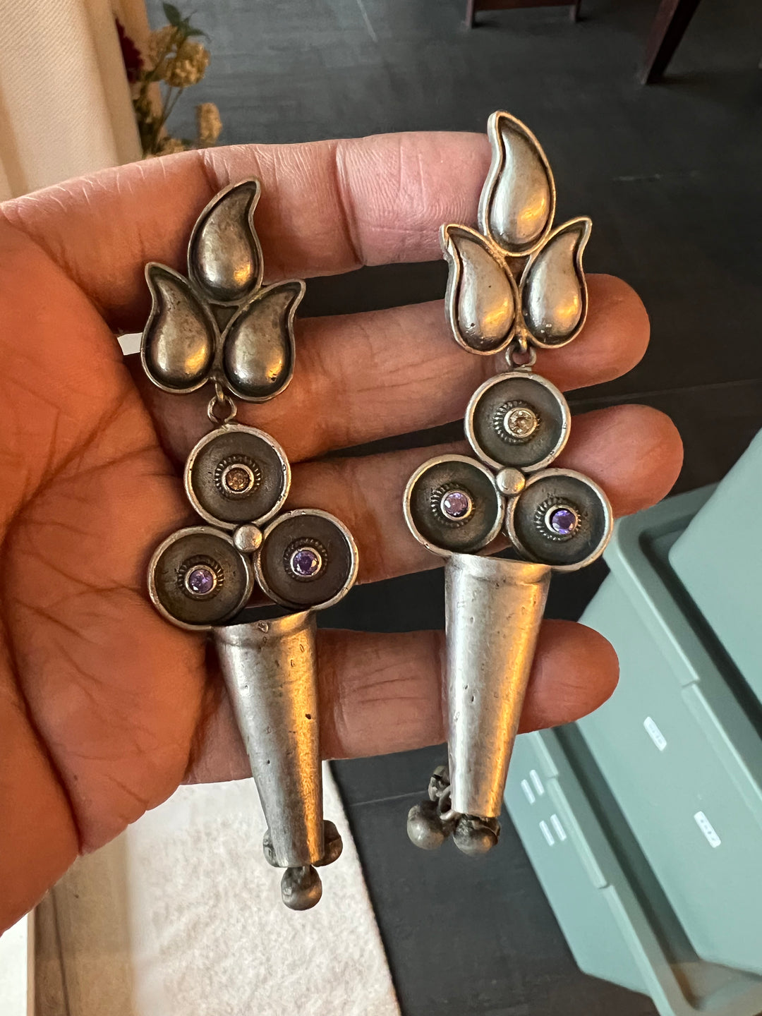 Antique Brass Danglers