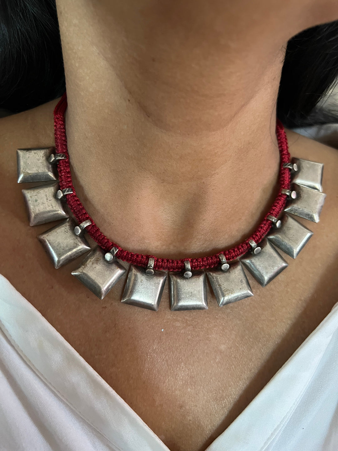 Smart Tribal Brass Necklace