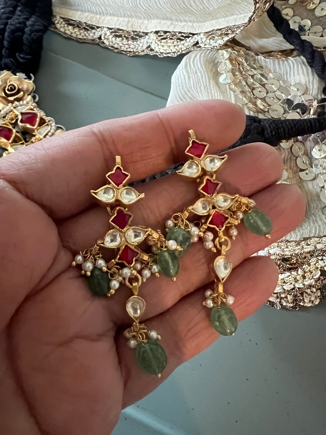 Choker Pendant Freshwater Pearls 925 Silver Necklace Set