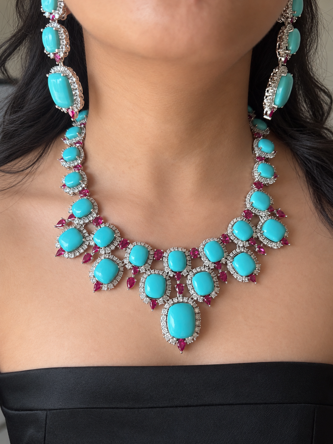 Jodhpur Royal Turquoise Necklace Set