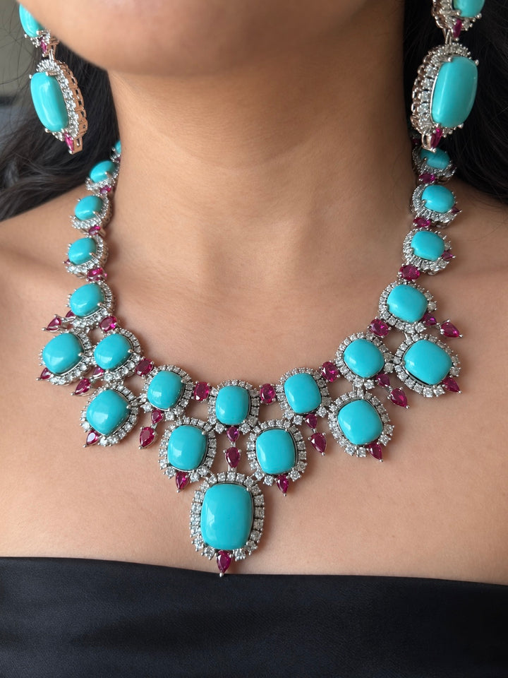 Jodhpur Royal Turquoise Necklace Set