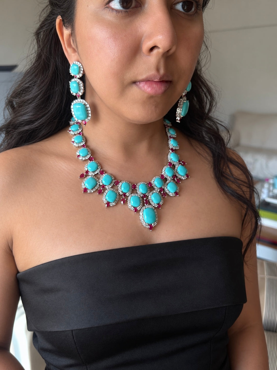 Jodhpur Royal Turquoise Necklace Set