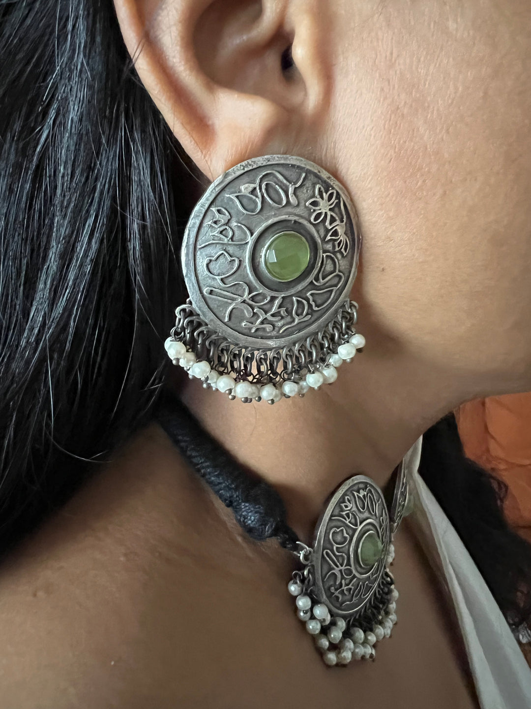 Mint Green Choker with Studs