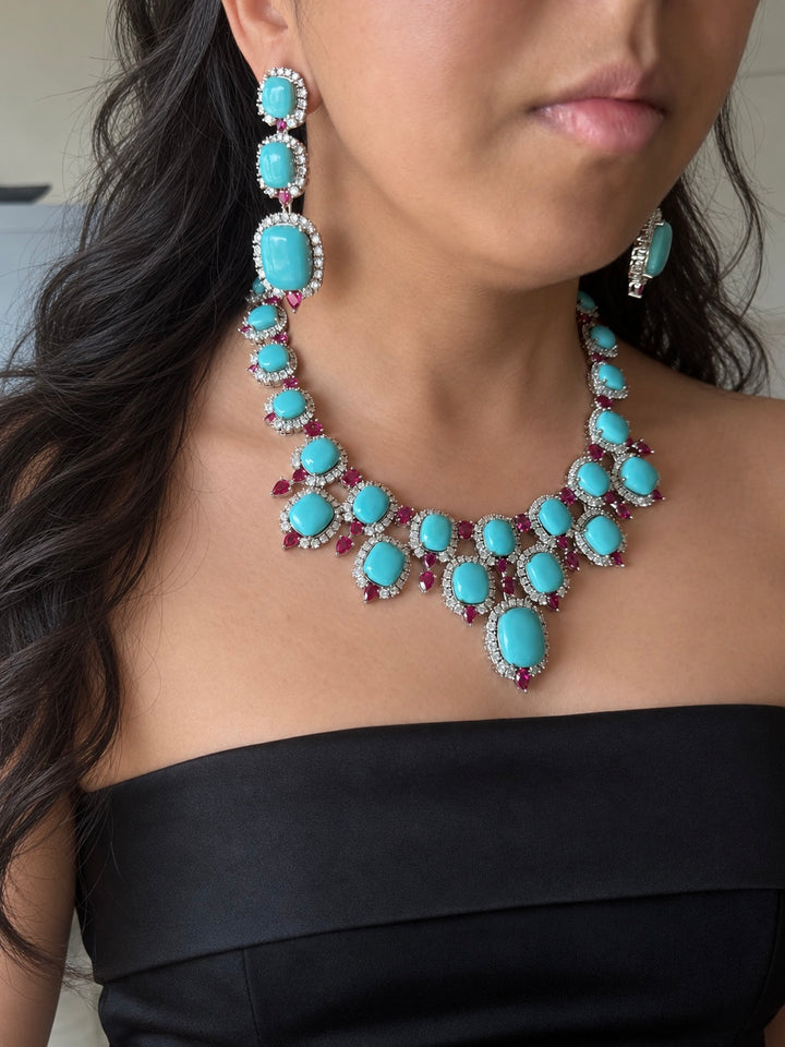 Jodhpur Royal Turquoise Necklace Set