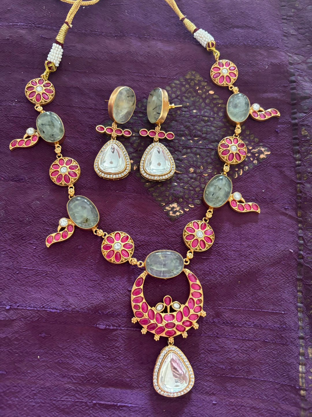 Elegant Kempu Necklace Set - Unmatched Quality and Style