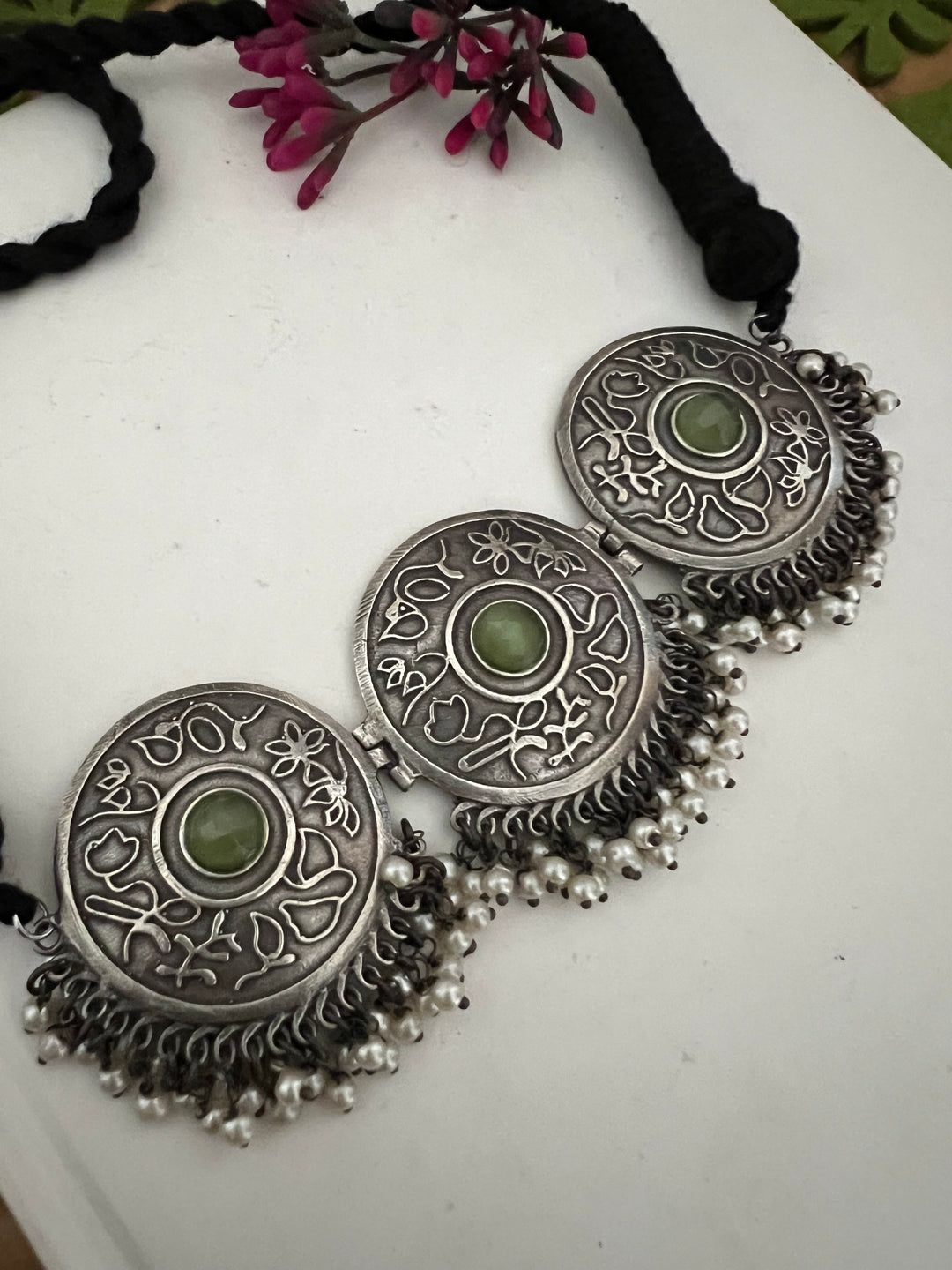 Mint Green Choker with Studs