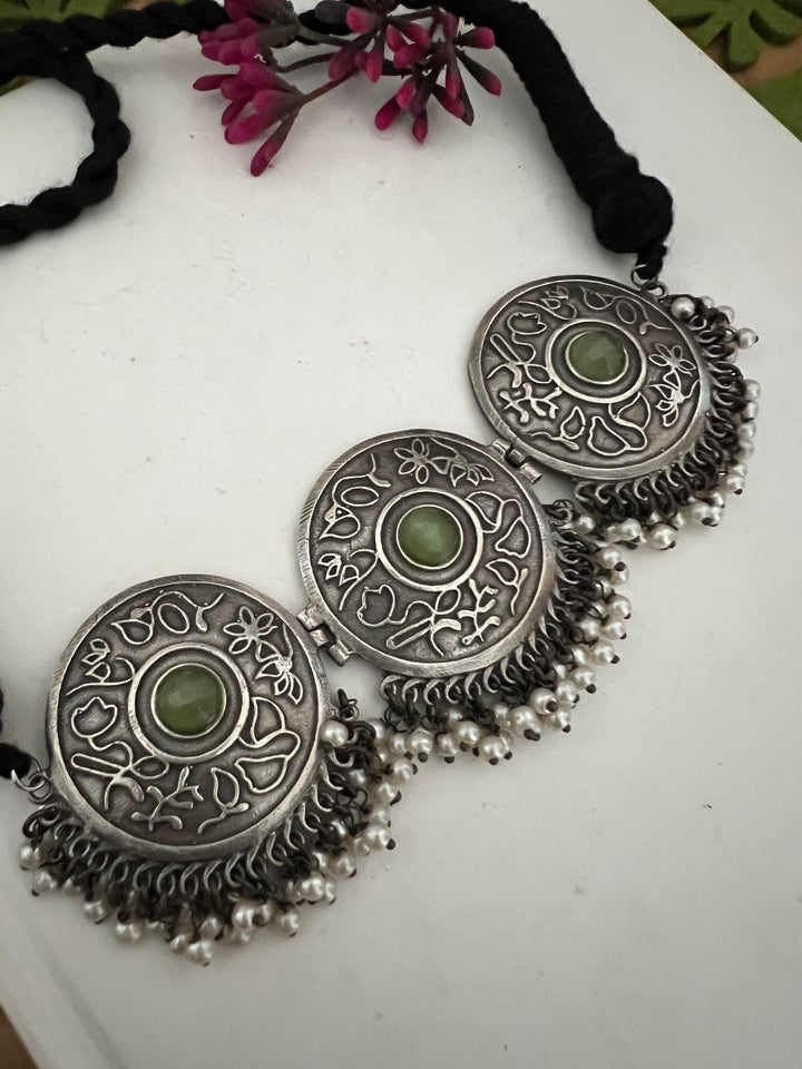 Mint Green Choker with Studs