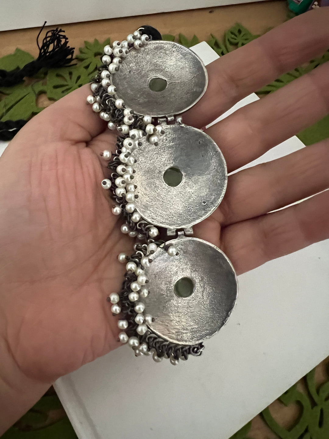 Mint Green Choker with Studs